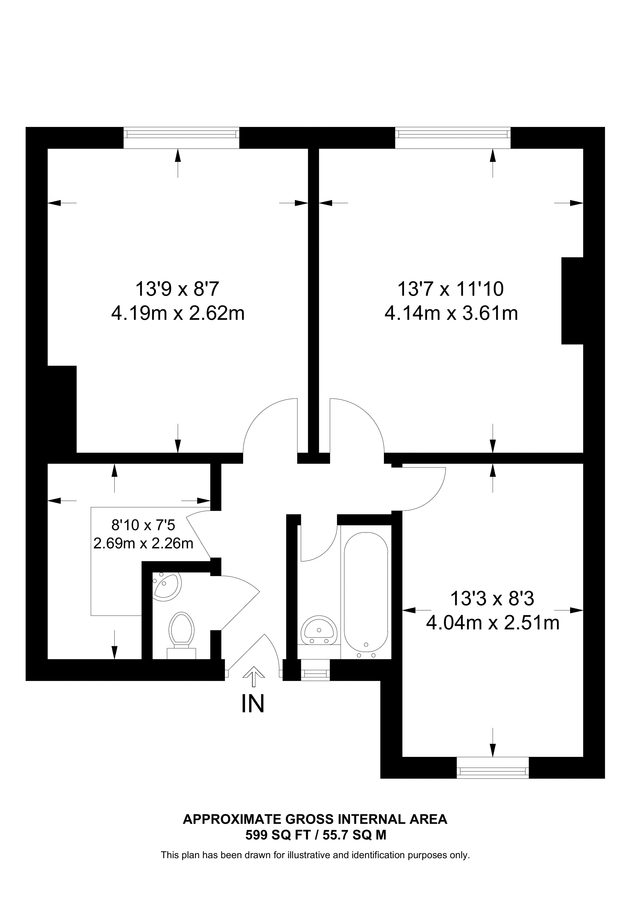 Квартира в Лондоне, Великобритания, 56 м² - фото 7