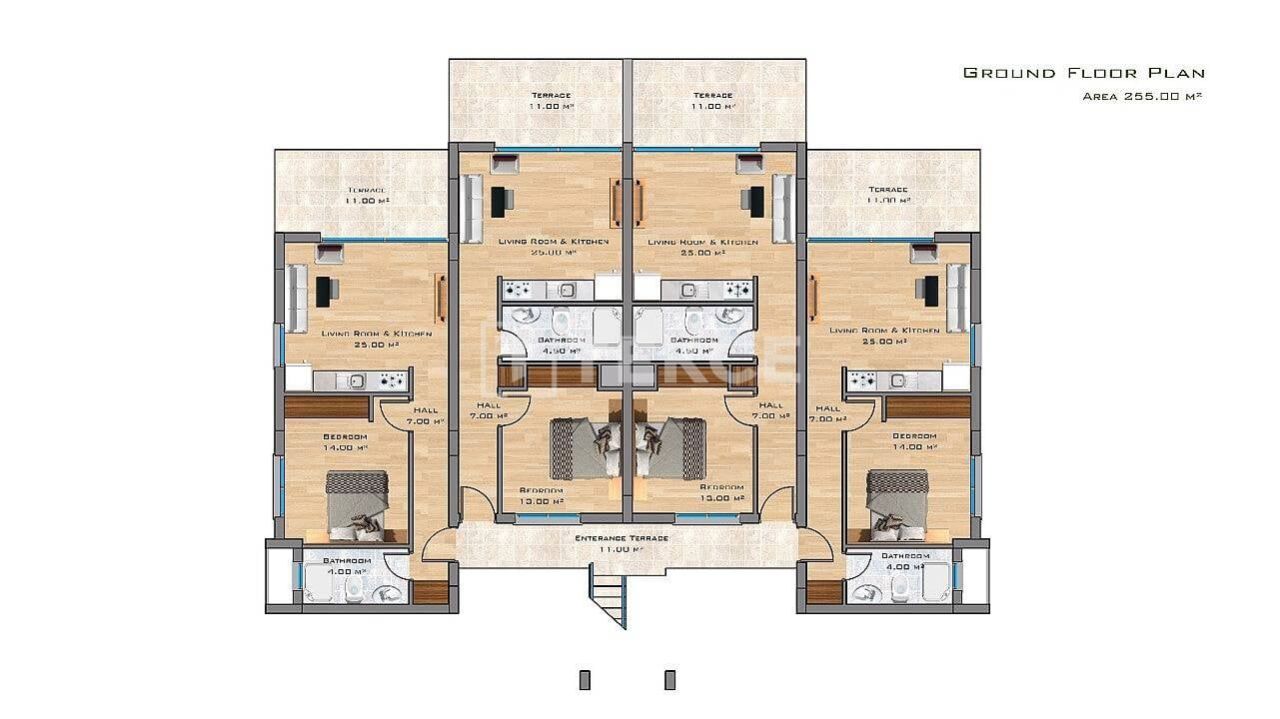 Апартаменты в Кирении, Кипр, 47 м² - фото 10