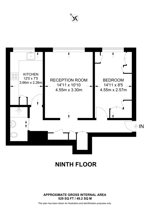 Квартира в Лондоне, Великобритания, 49 м² - фото 7