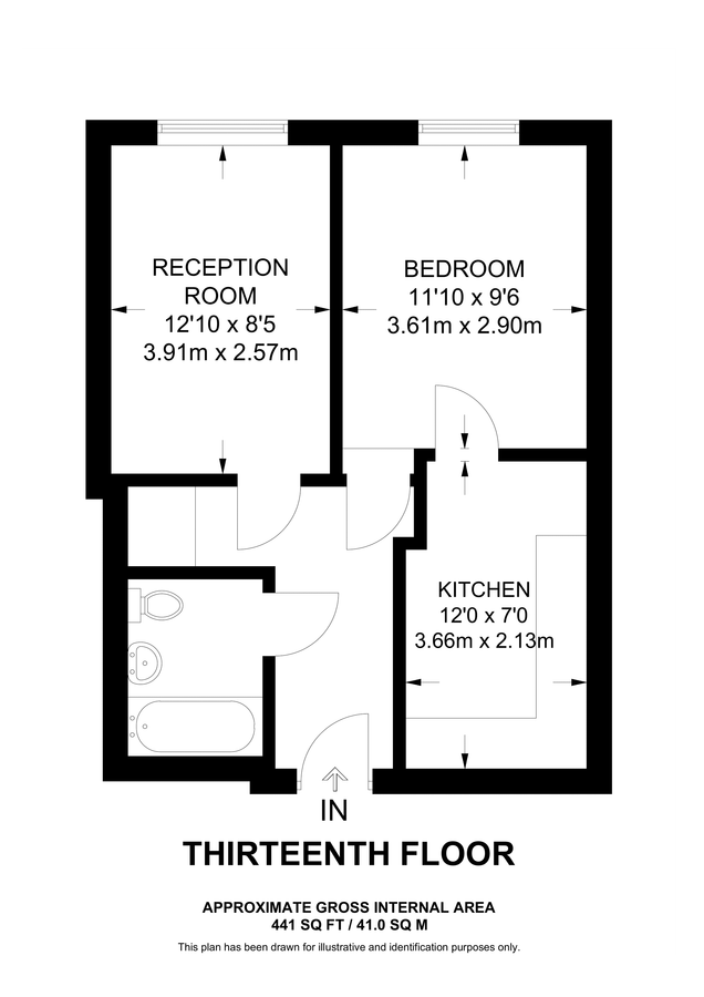 Квартира в Лондоне, Великобритания, 41 м² - фото 9