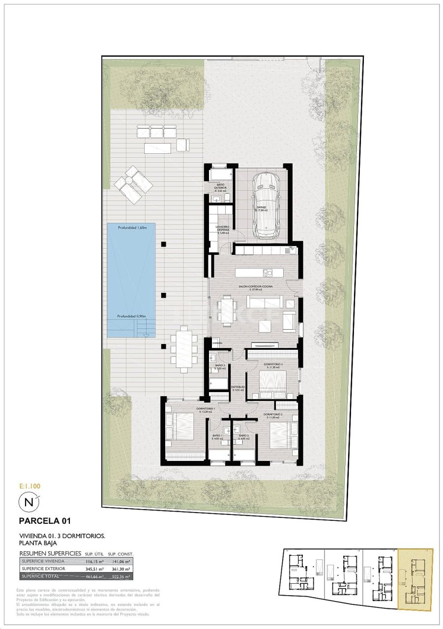 Вилла в Сан-Педро-дель-Пинатаре, Испания, 159 м² - фото 16