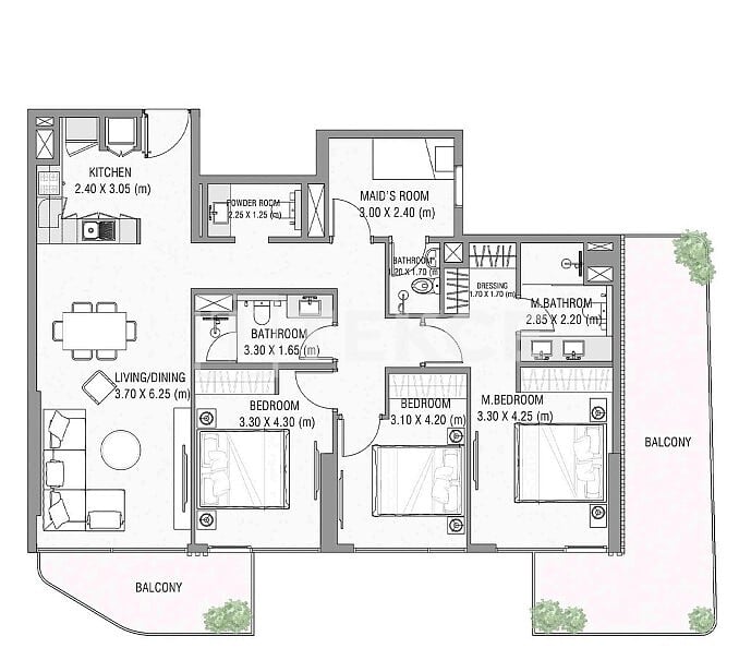 Апартаменты в Дубае, ОАЭ, 312 м² - фото 16