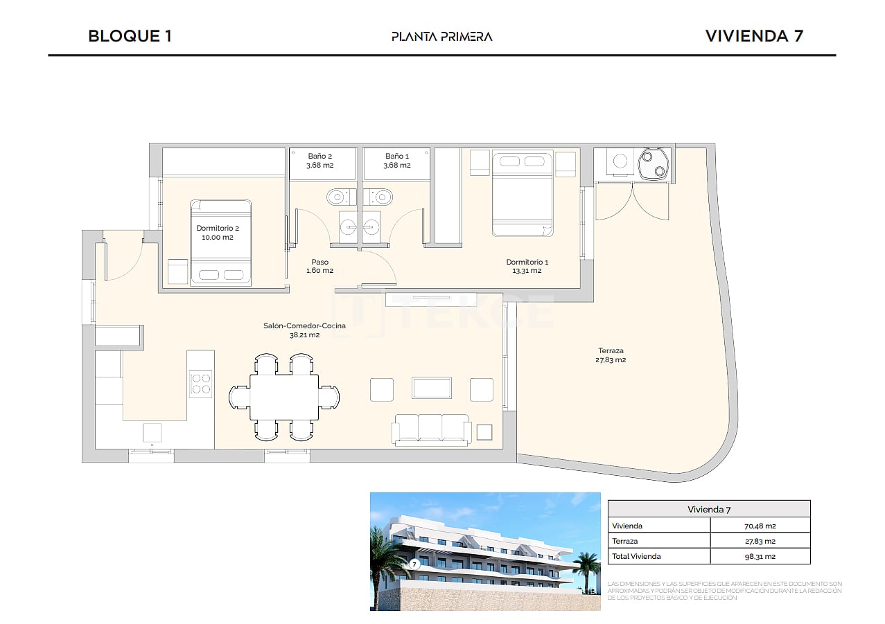 Апартаменты в Финестрате, Испания, 88 м² - фото 17