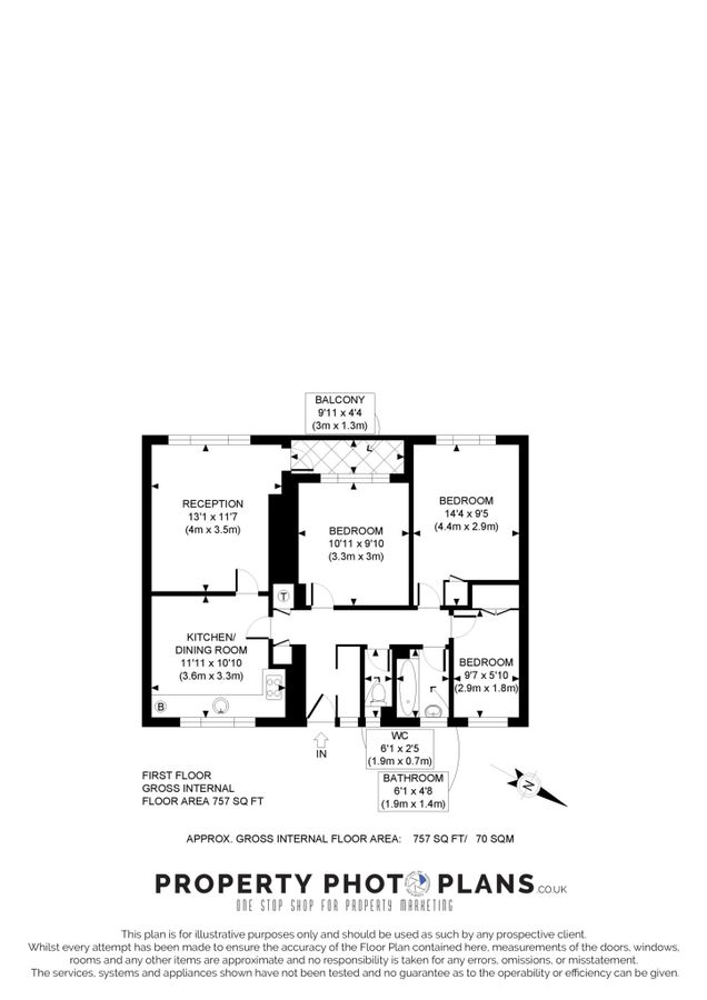 Квартира в Лондоне, Великобритания, 70 м² - фото 11