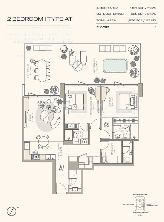 Апартаменты в Дубае, ОАЭ, 75 м² - фото 17