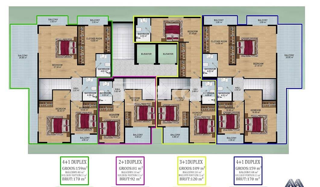 Пентхаус в Алании, Турция, 120 м² - фото 17