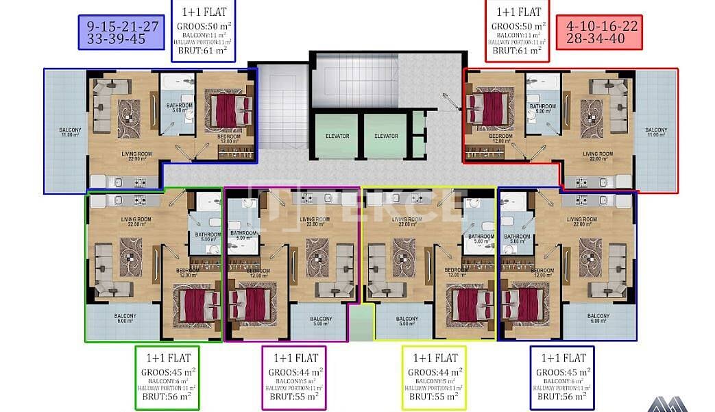 Пентхаус в Алании, Турция, 120 м² - фото 18