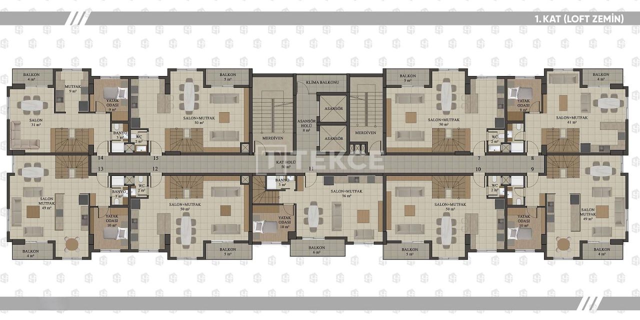 Апартаменты в Анталии, Турция, 132 м² - фото 18