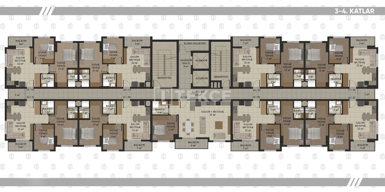 Апартаменты в Анталии, Турция, 143 м² - фото 19