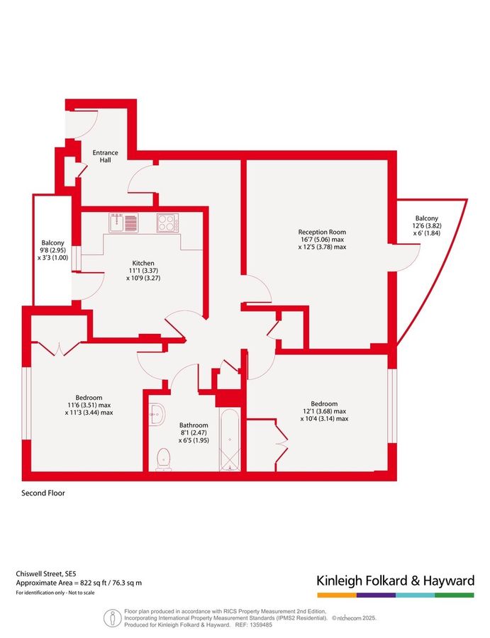 Квартира в Лондоне, Великобритания, 76 м² - фото 16
