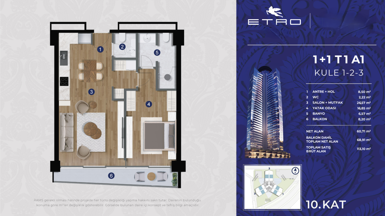 Апартаменты в Стамбуле, Турция, 101 м² - фото 16