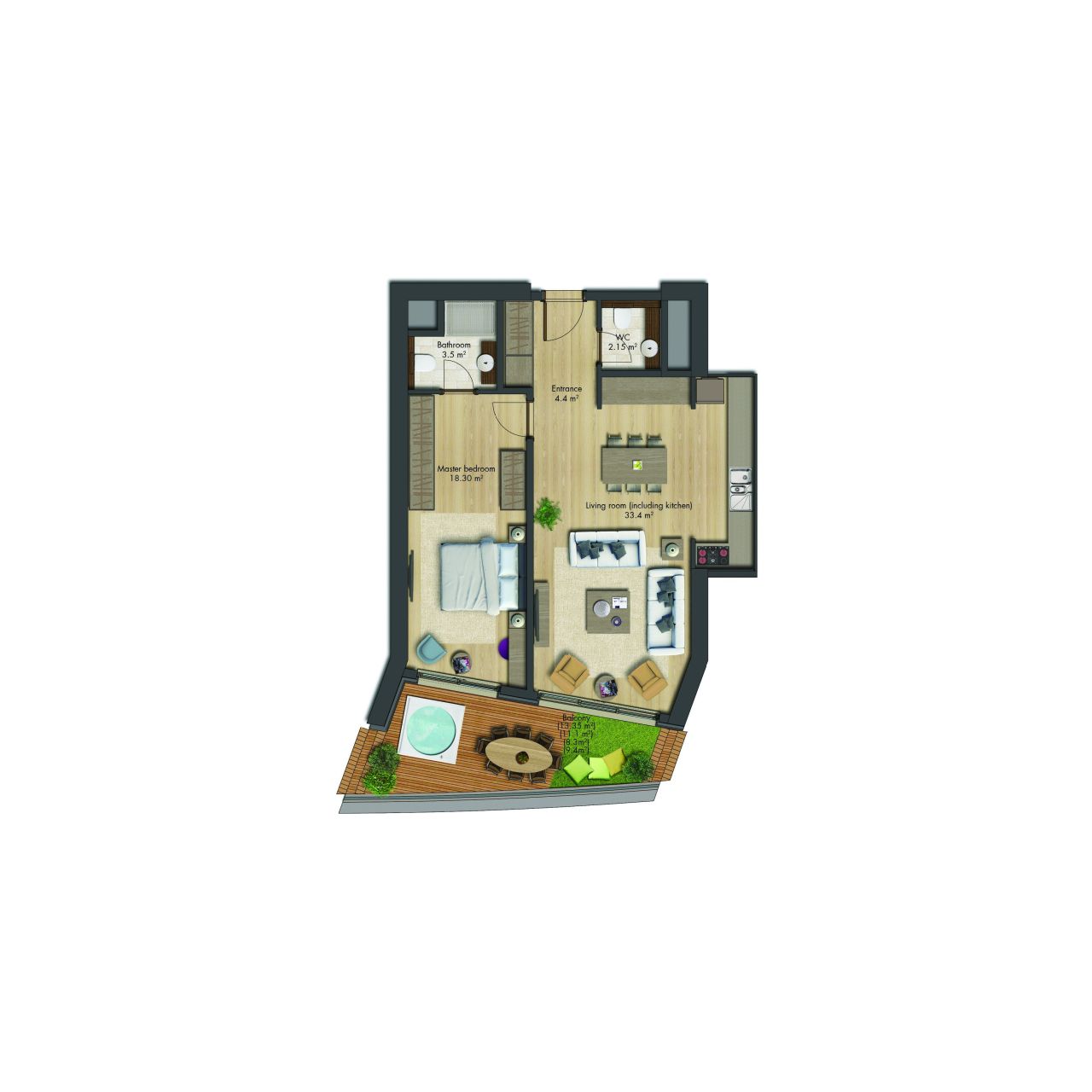 Апартаменты в Стамбуле, Турция, 88 м² - фото 17