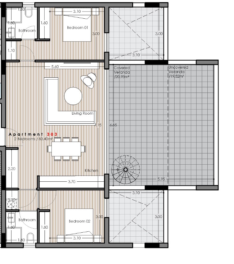 Пентхаус в Лимасоле, Кипр, 104 м² - фото 6