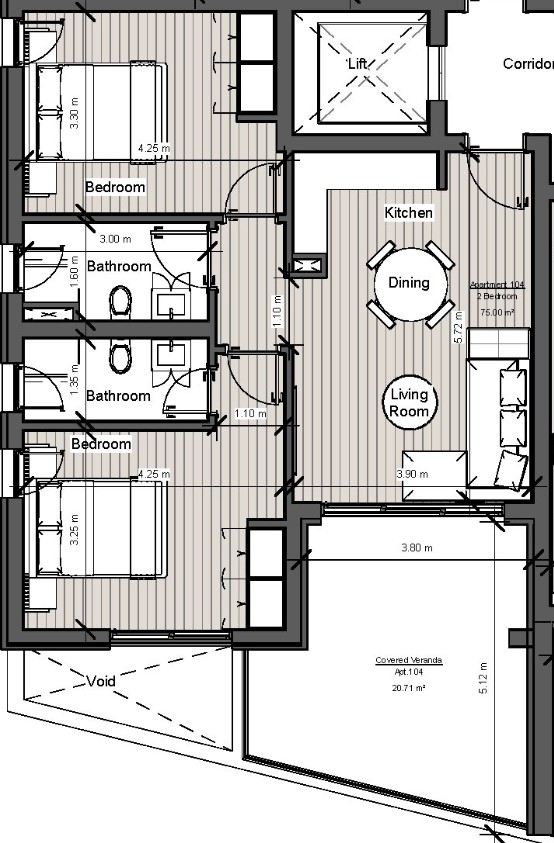 Апартаменты в Лимасоле, Кипр, 93 м² - фото 8