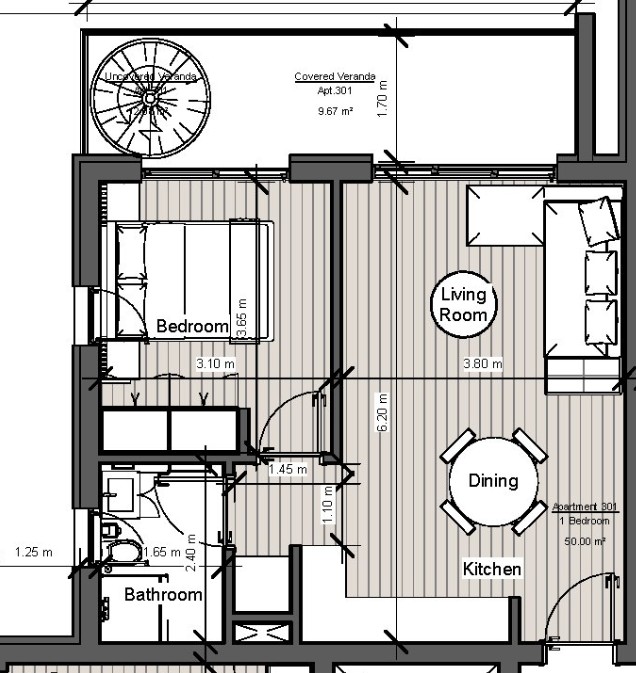 Апартаменты в Лимасоле, Кипр, 67 м² - фото 8