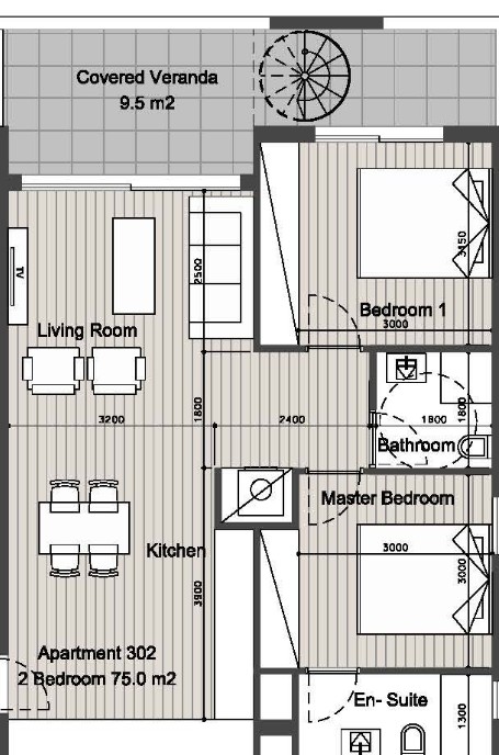 Апартаменты в Лимасоле, Кипр, 84 м² - фото 17