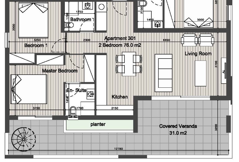 Апартаменты в Лимасоле, Кипр, 141 м² - фото 17