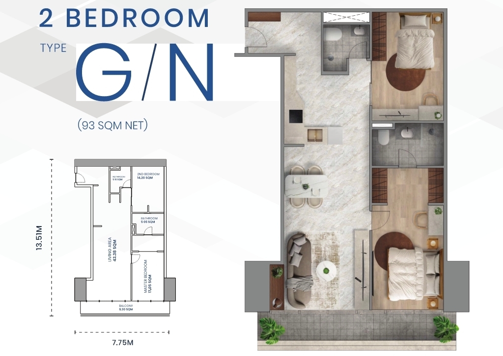 Апартаменты в Пномпене, Камбоджа, 79 м² - фото 11