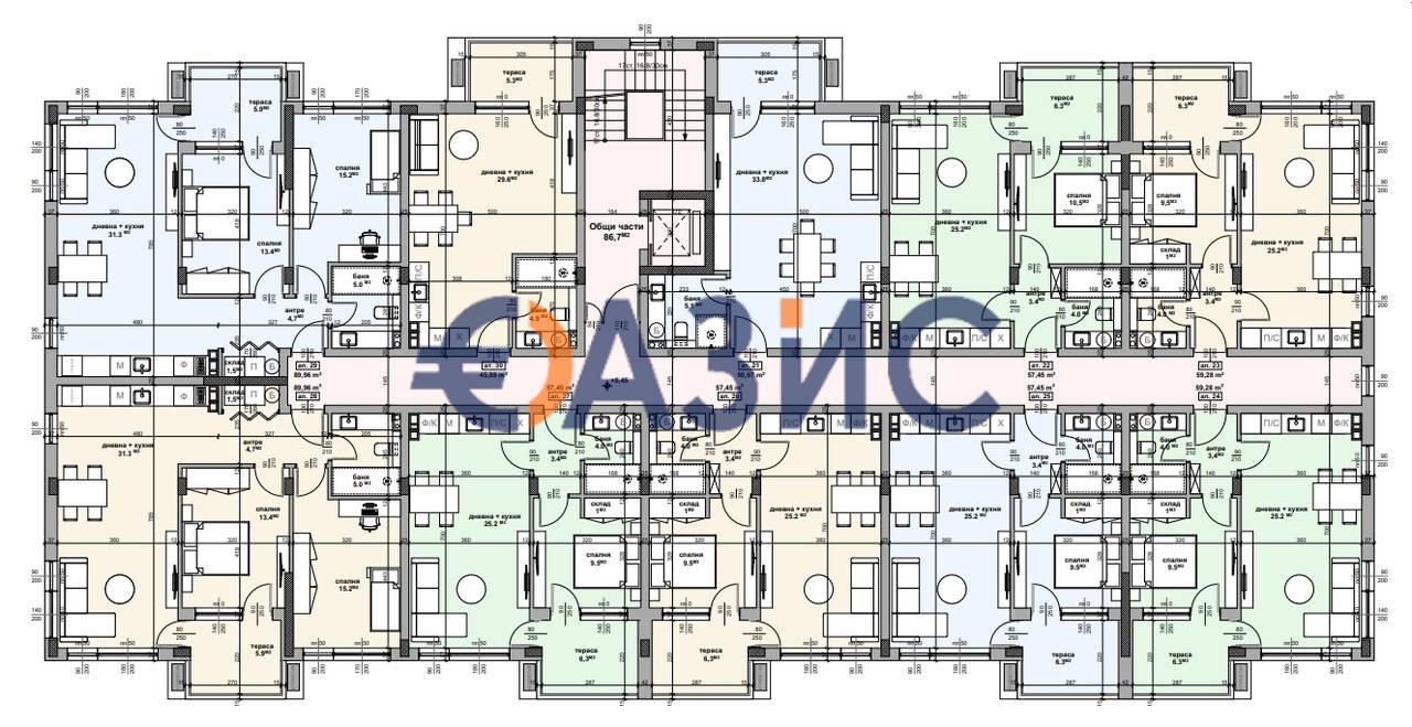 Апартаменты в Равде, Болгария, 51.4 м² - фото 12