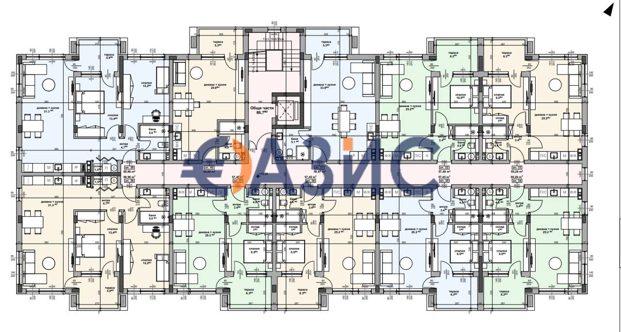 Апартаменты в Равде, Болгария, 64.3 м² - фото 12