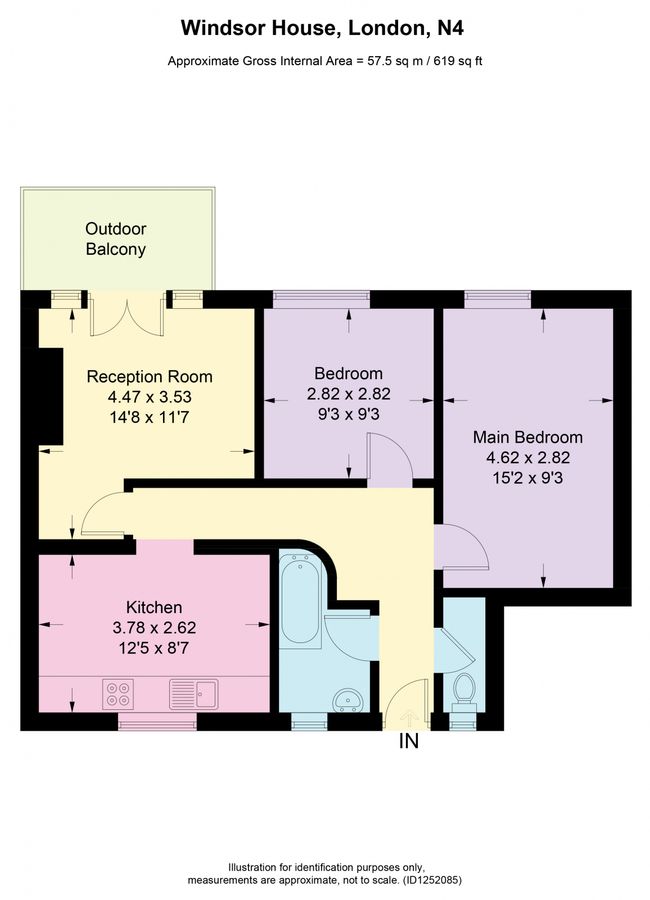 Квартира в Лондоне, Великобритания, 58 м² - фото 11