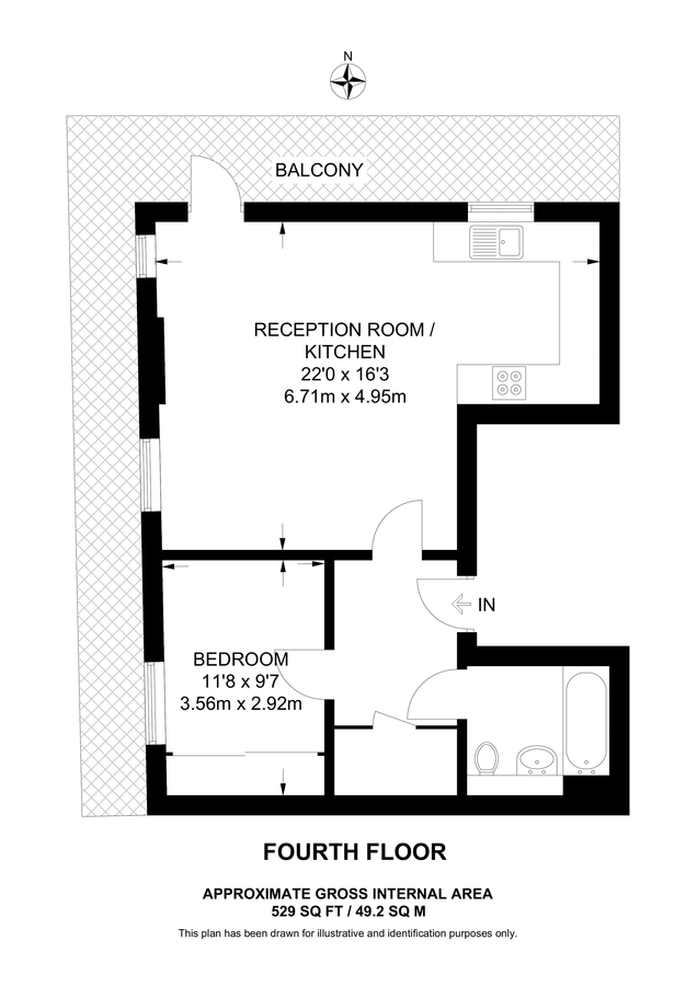 Квартира в Лондоне, Великобритания, 49 м² - фото 15