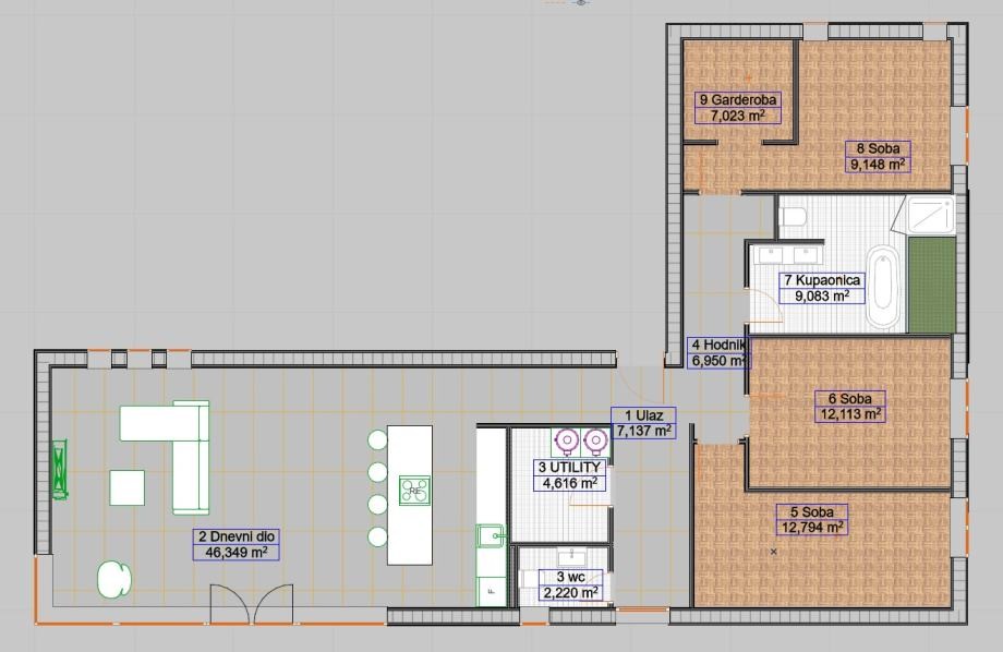 Дом в Лабине, Хорватия, 143 м² - фото 14