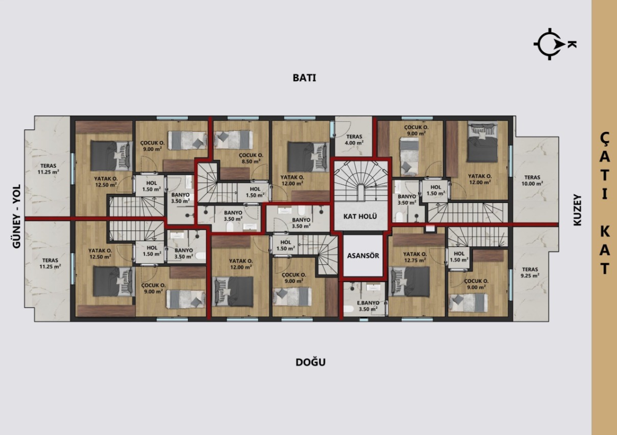 Квартира Центр, Турция, 45 м² - фото 7