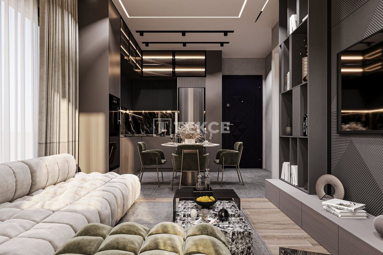 Апартаменты в Алании, Турция, 52 м² - фото 9