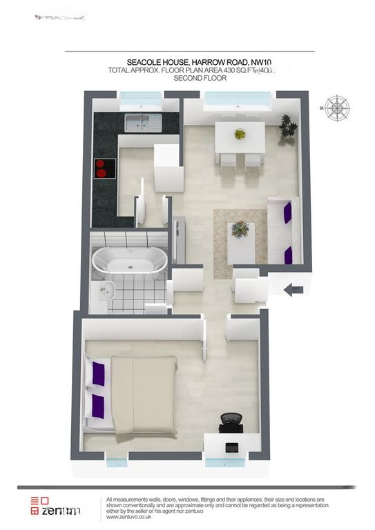 Квартира в Лондоне, Великобритания, 40 м² - фото 3