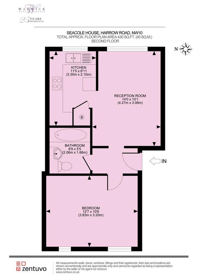 Квартира в Лондоне, Великобритания, 40 м² - фото 8