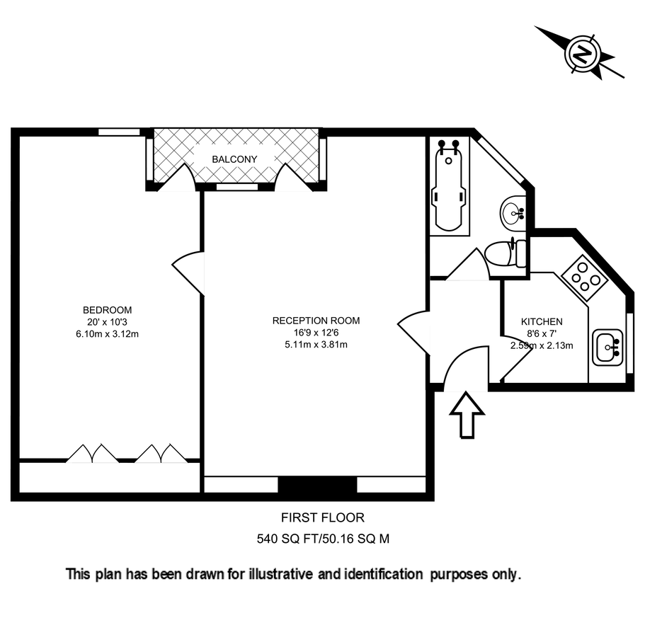 Квартира в Лондоне, Великобритания, 50 м² - фото 8