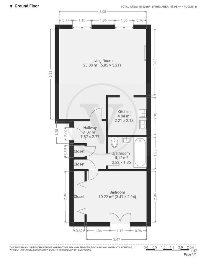 Квартира в Лондоне, Великобритания, 49 м² - фото 9