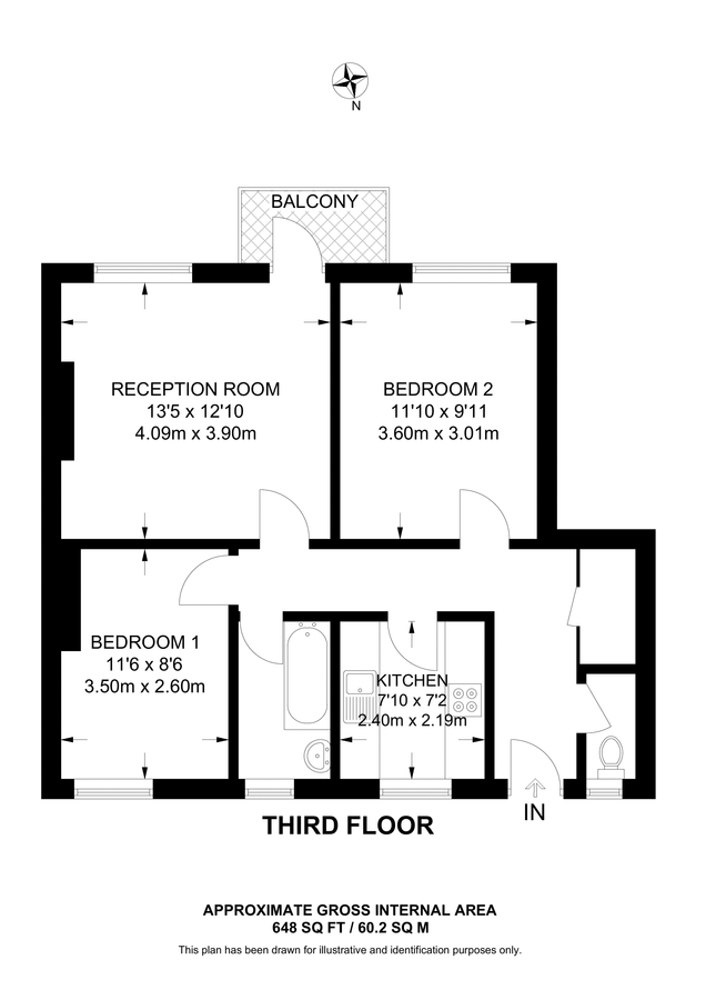 Квартира в Лондоне, Великобритания, 60 м² - фото 10