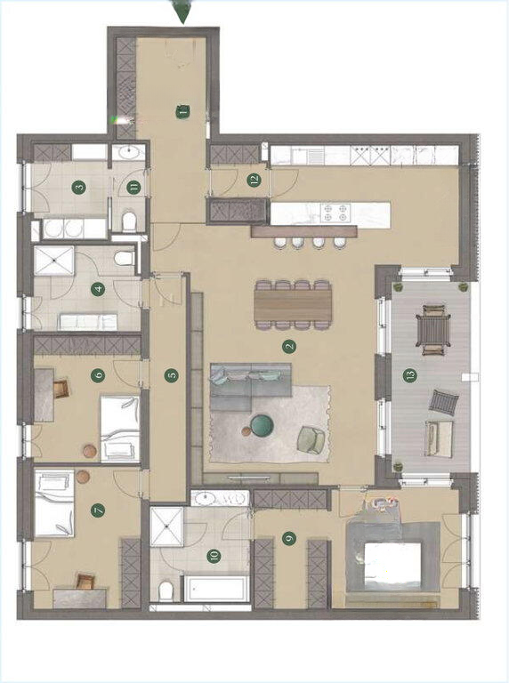 Квартира в Любляне, Словения, 188 м² - фото 10