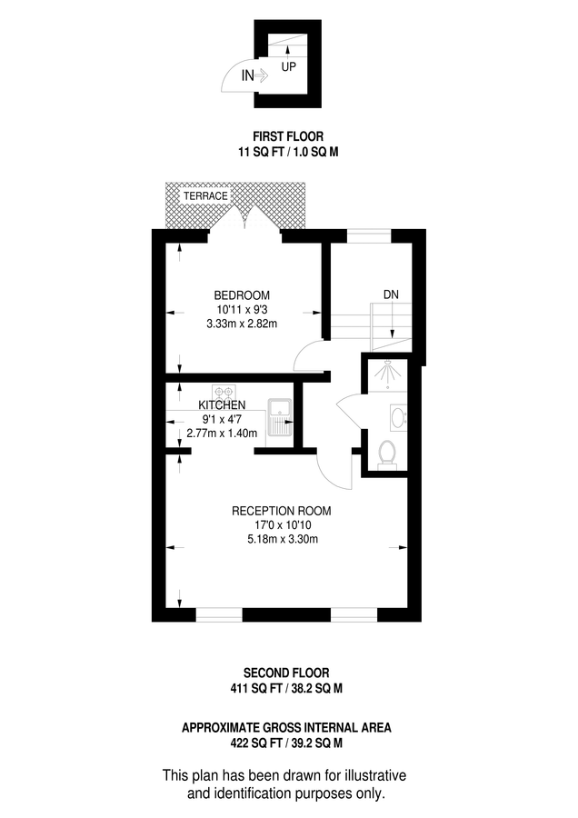 Квартира в Лондоне, Великобритания, 39 м² - фото 11