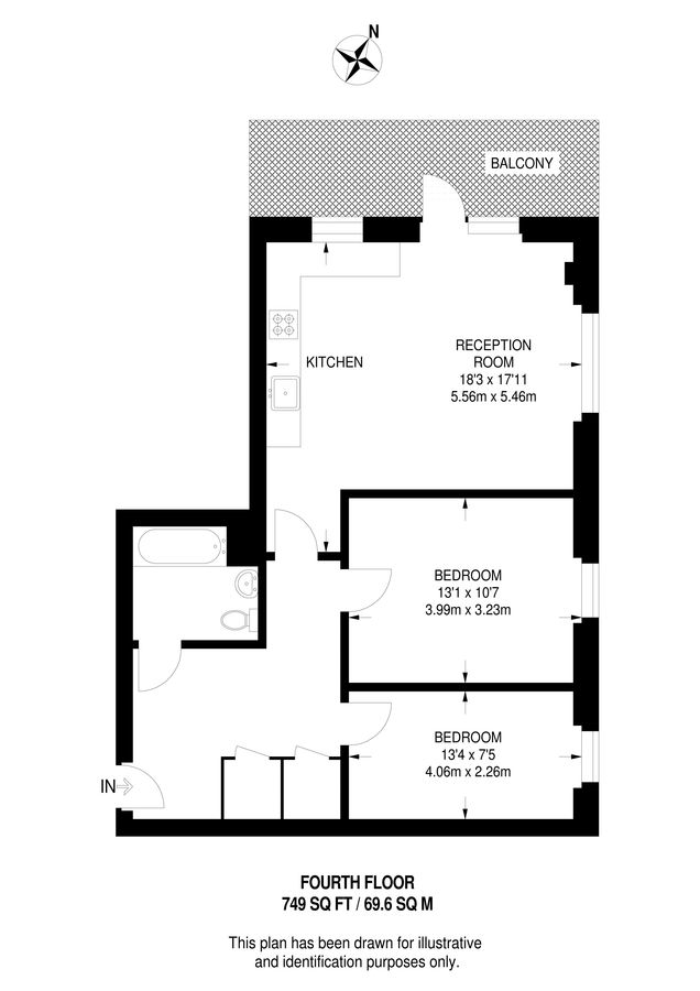 Квартира в Лондоне, Великобритания, 70 м² - фото 11