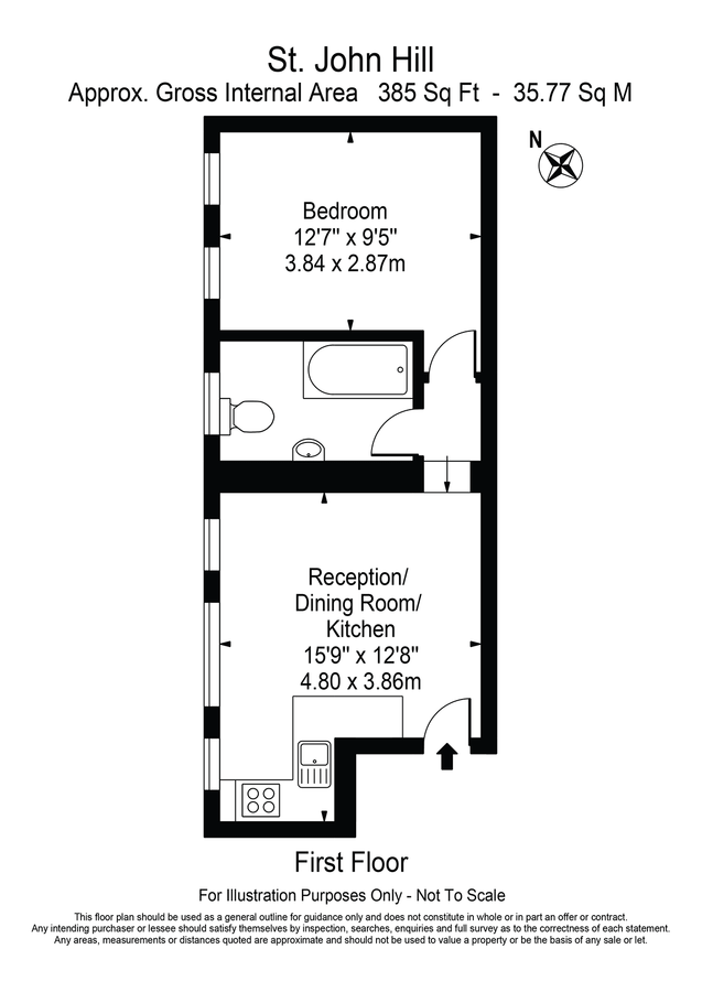 Квартира в Лондоне, Великобритания, 36 м² - фото 12