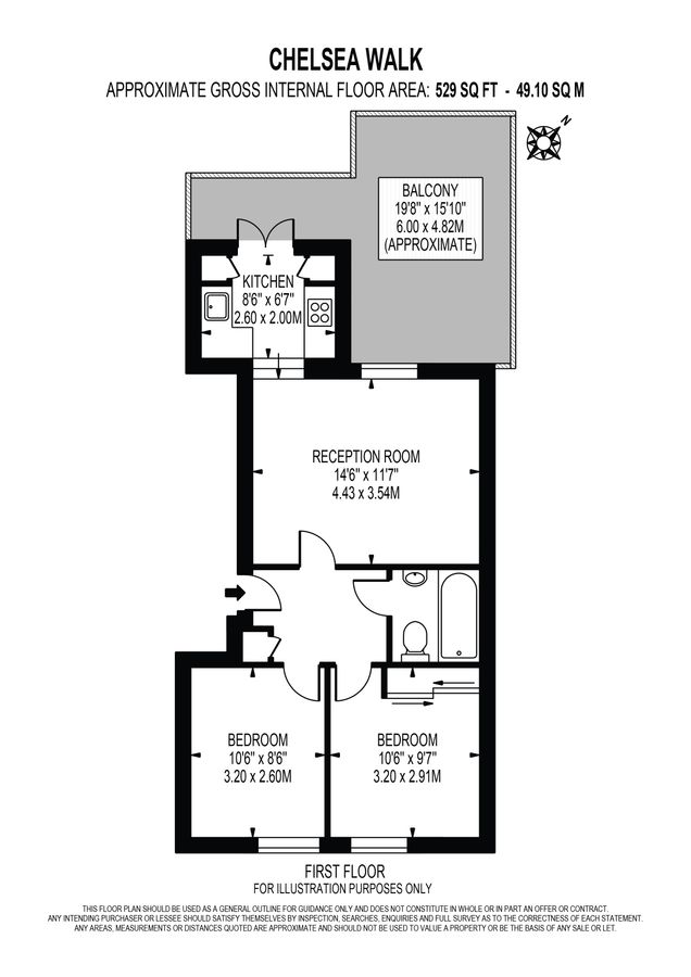 Квартира в Лондоне, Великобритания, 67 м² - фото 12