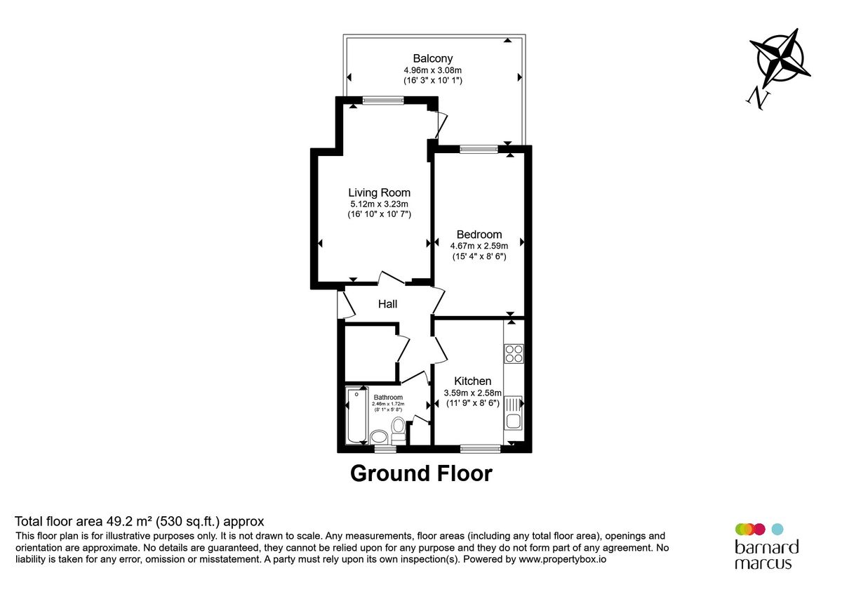 Квартира в Лондоне, Великобритания, 49 м² - фото 13
