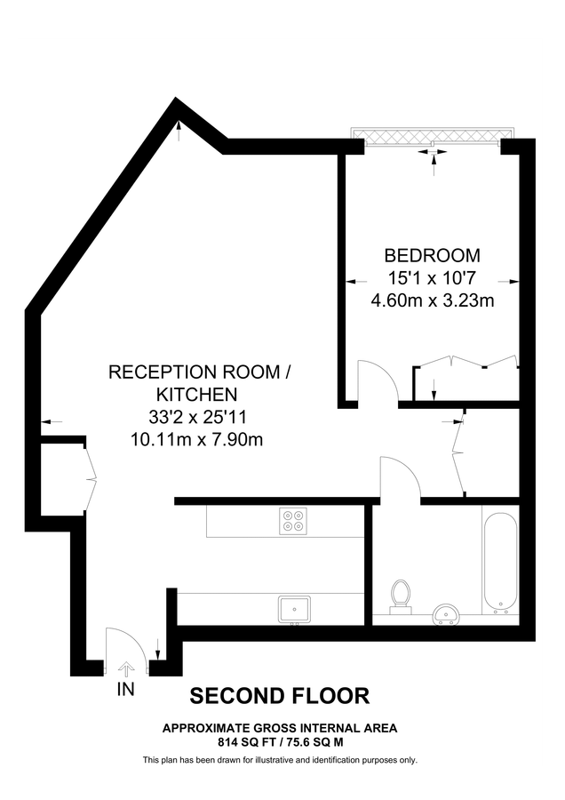 Квартира в Лондоне, Великобритания, 76 м² - фото 14