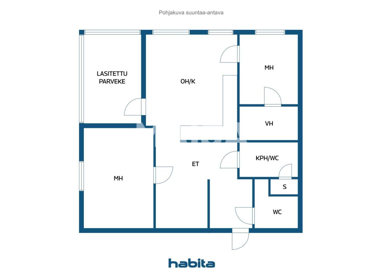 Апартаменты в Лаппеенранте, Финляндия, 75.5 м² - фото 2