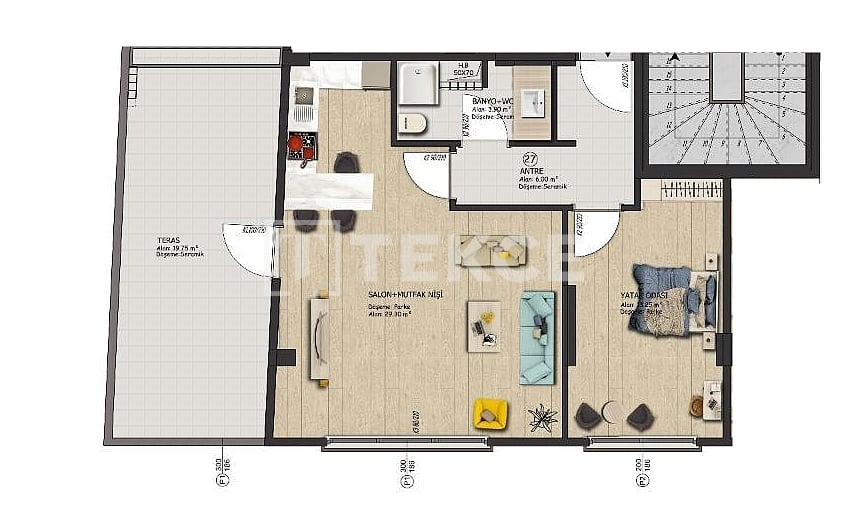 Апартаменты в Стамбуле, Турция, 78 м² - фото 18