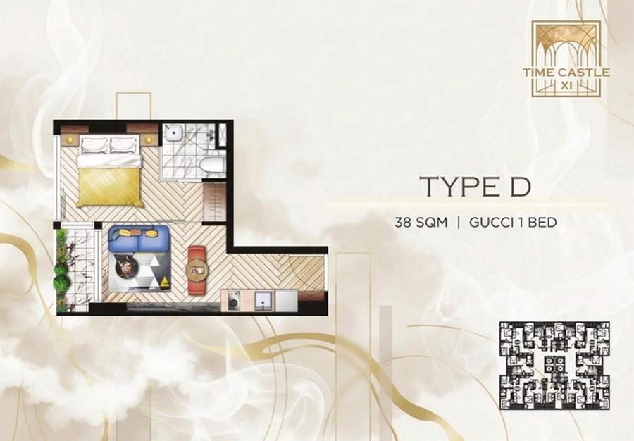 Апартаменты в Пномпене, Камбоджа, 38 м² - фото 7