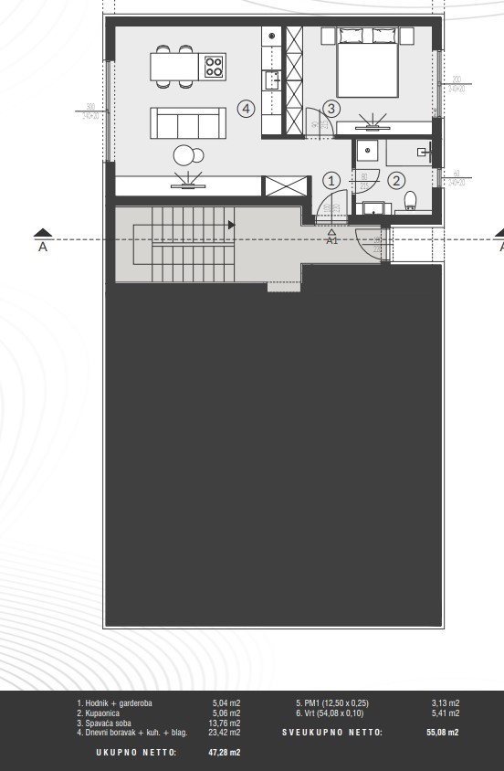 Квартира в Фажане, Хорватия, 47.28 м² - фото 8