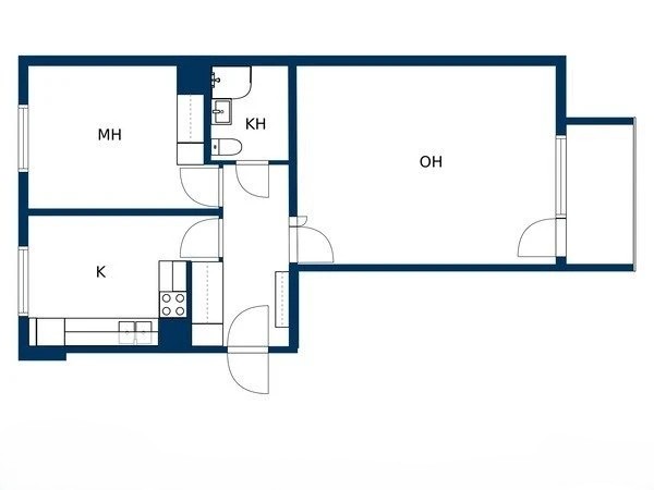 Квартира в Ямся, Финляндия, 58 м² - фото 2