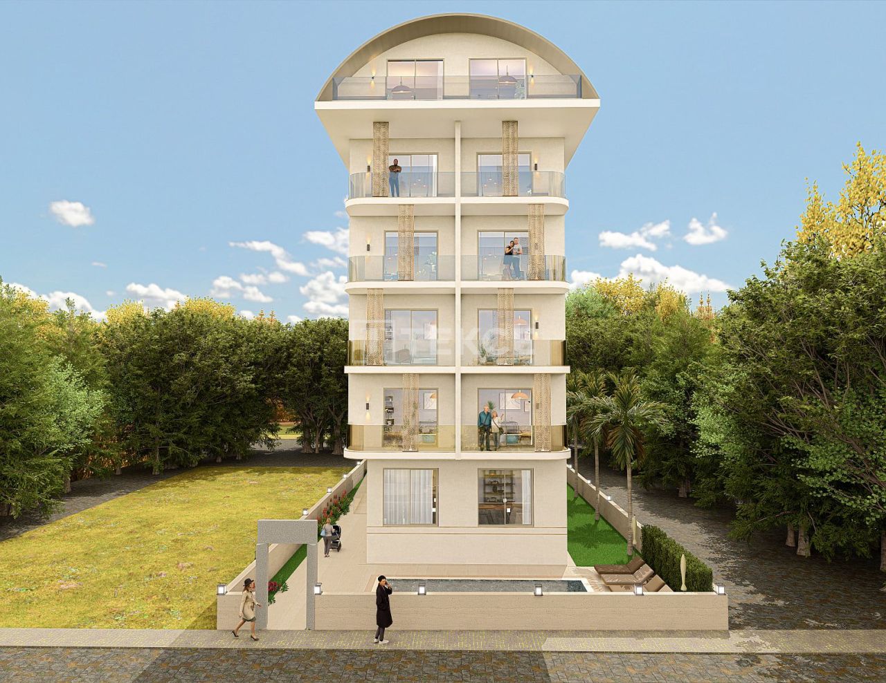 Апартаменты в Алании, Турция, 56 м² - фото 2
