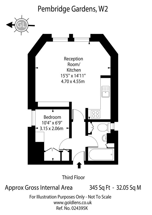 Квартира в Лондоне, Великобритания, 32 м² - фото 8