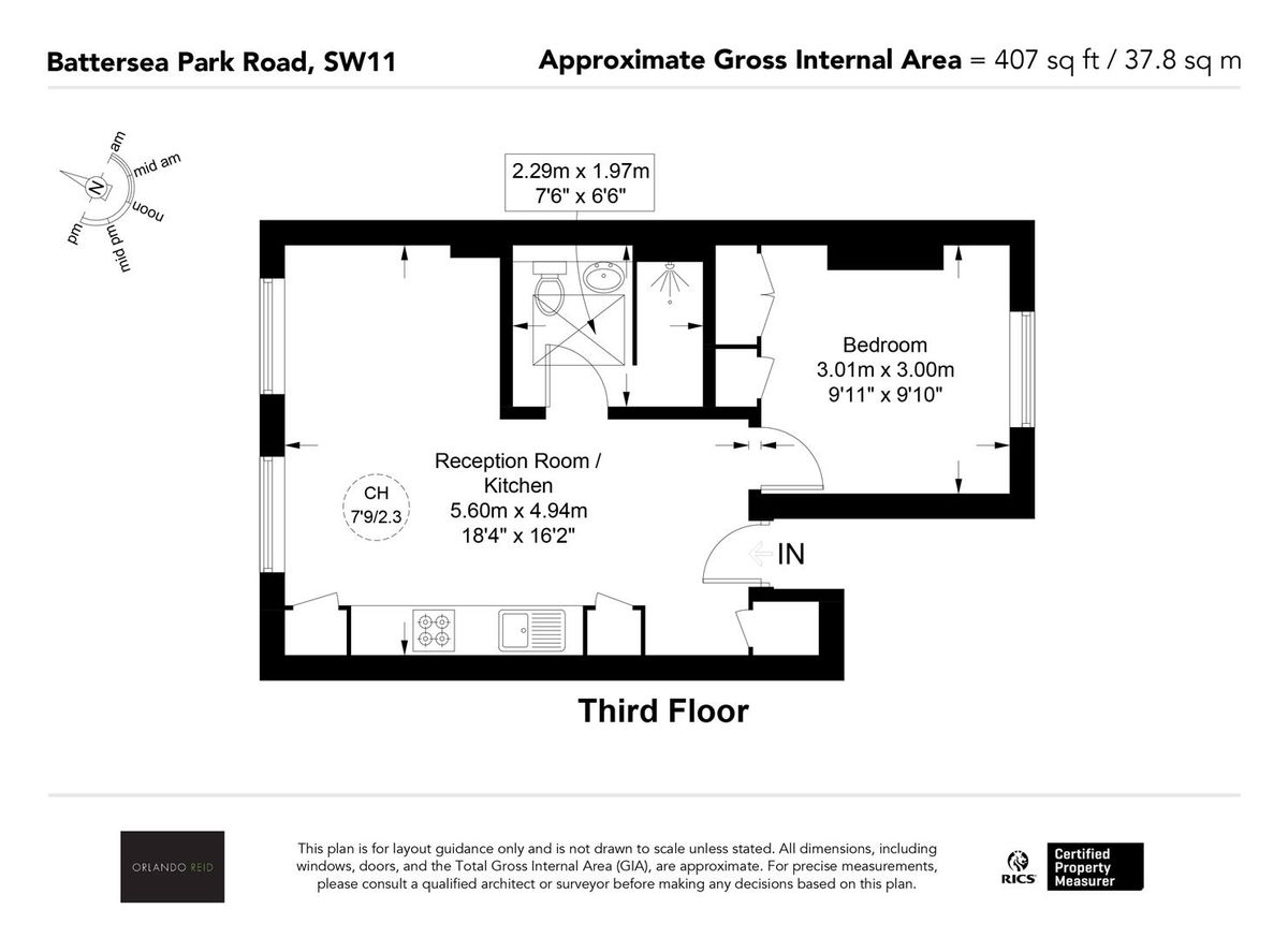 Квартира в Лондоне, Великобритания, 38 м² - фото 9