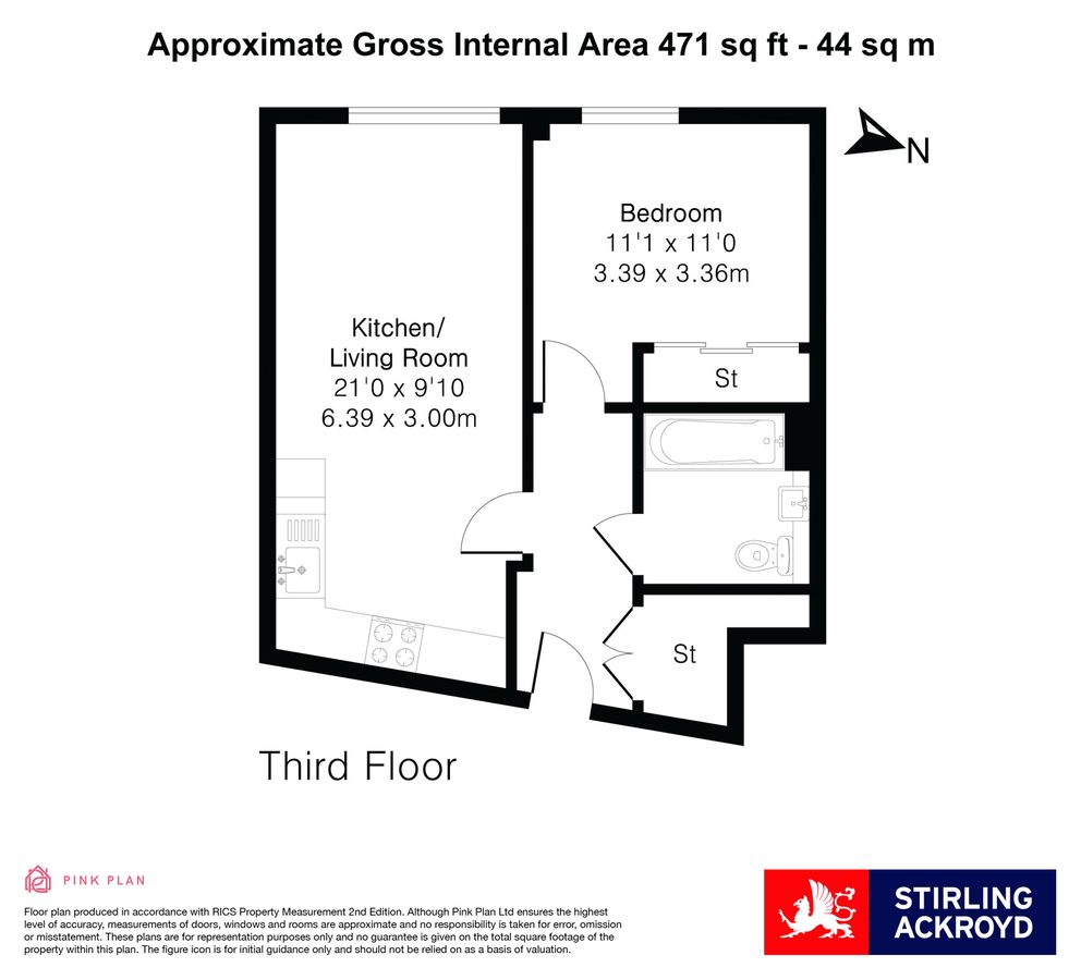 Квартира в Лондоне, Великобритания, 44 м² - фото 10